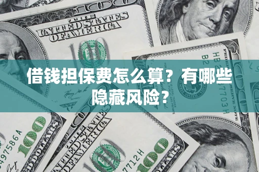 武汉借钱担保费怎么算？有哪些隐藏风险？