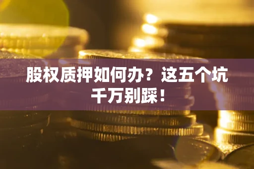 武汉股权质押如何办？这五个坑千万别踩！