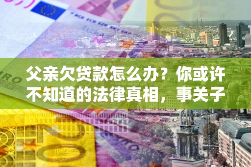 武汉父亲欠贷款怎么办？你或许不知道的法律真相，事关子女未来