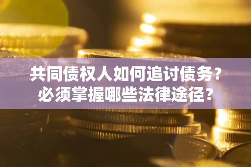 武汉共同债权人如何追讨债务？必须掌握哪些法律途径？