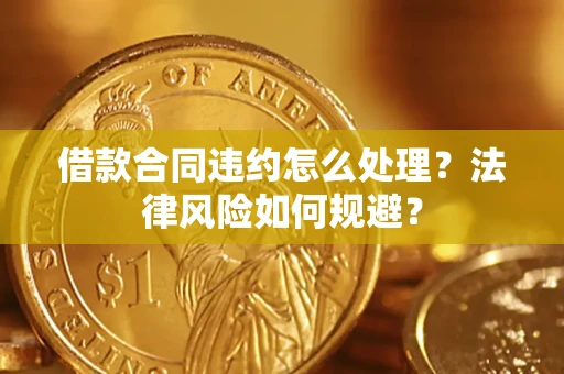 武汉借款合同违约怎么处理？法律风险如何规避？