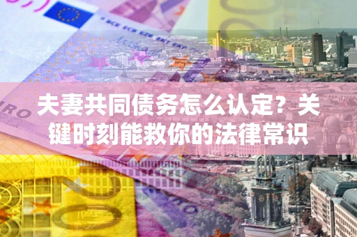 武汉夫妻共同债务怎么认定？关键时刻能救你的法律常识