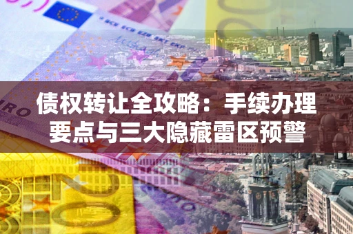 武汉债权转让全攻略：手续办理要点与三大隐藏雷区预警
