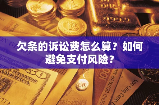 武汉欠条的诉讼费怎么算？如何避免支付风险？